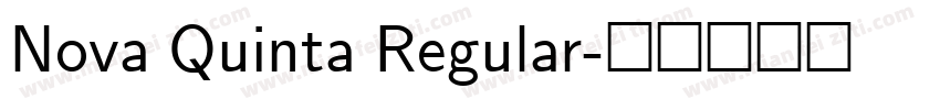 Nova Quinta Regular字体转换